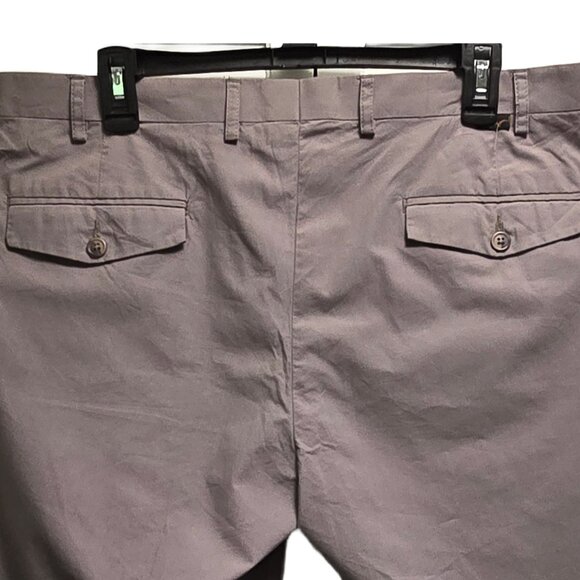 EUC MEN'S GREG NORMAN CHINO FLAT FRONT LIGHTWEIGHT COTTON GRAY GOLF SHORTS 36 - Picture 4 of 10